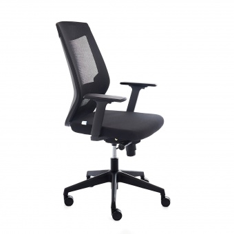 Bürodrehstuhl, mit Armlehnen, höhenverstellbar, Wippmechanik 